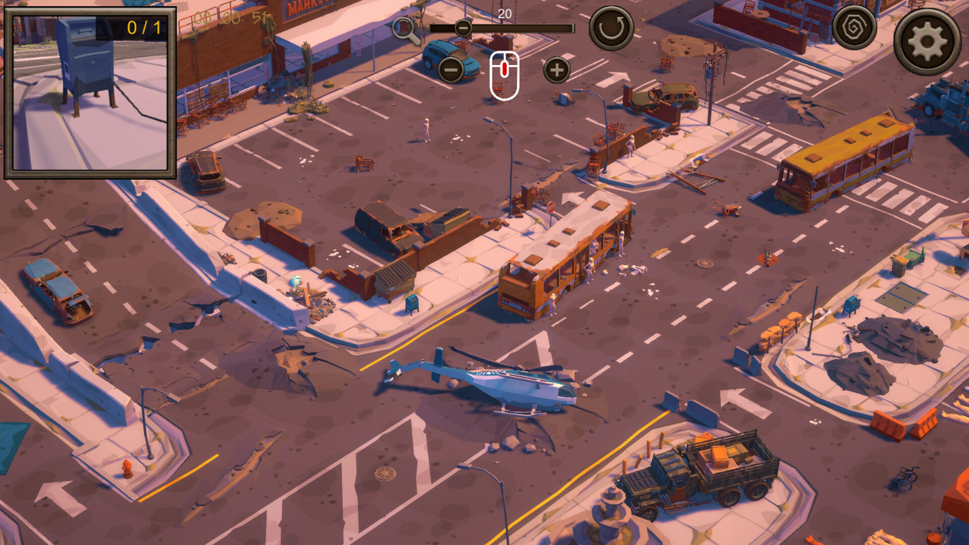 Hidden  Post-Apocalyptic 3  Top-Down 3D screenshot 1