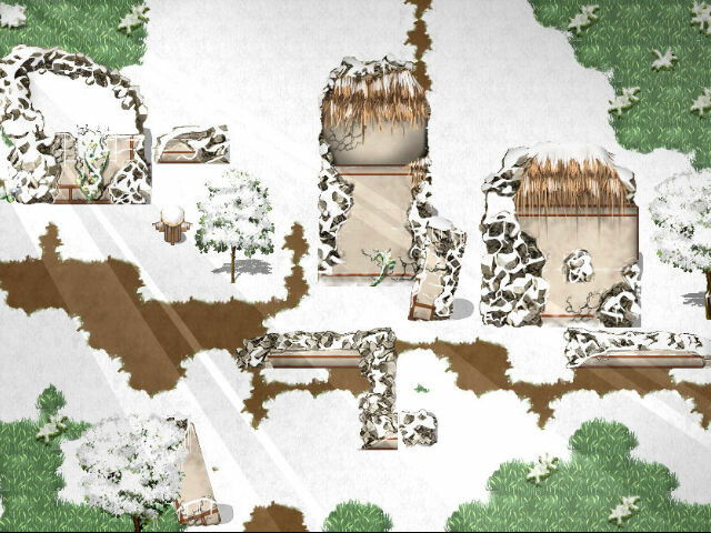 RPG Maker MV - KR Snow Town Tileset screenshot screenshot 3