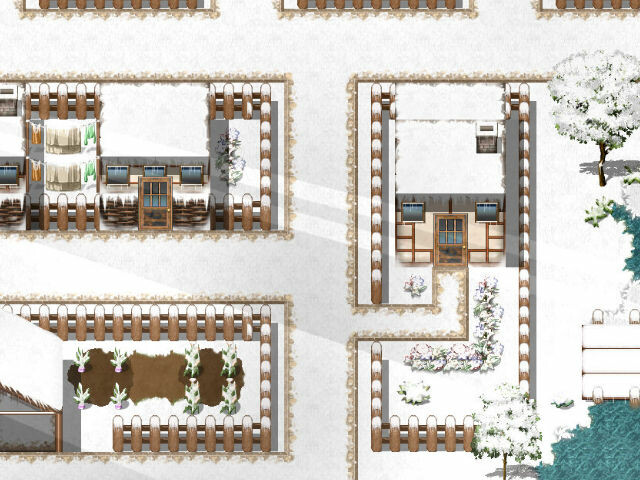 RPG Maker MZ - KR Snow Town Tileset screenshot screenshot 2