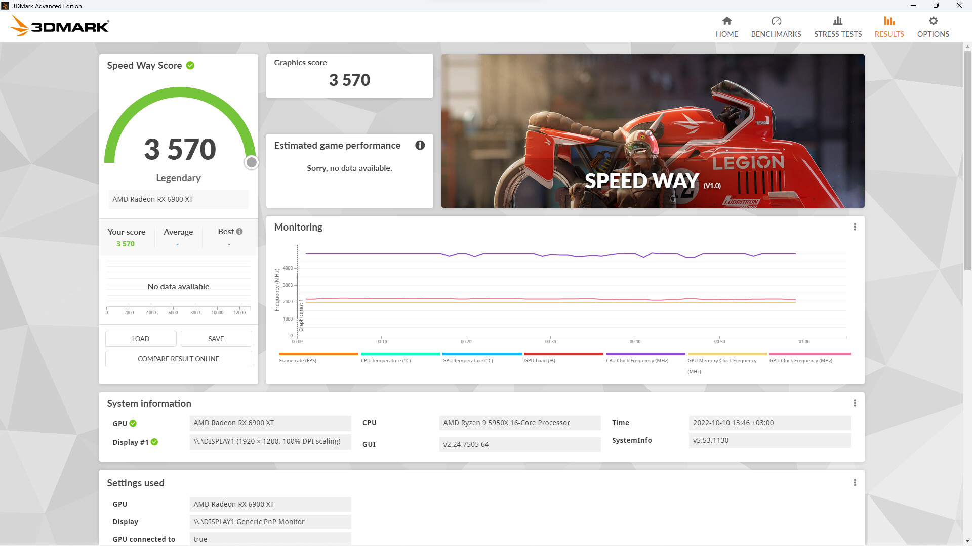 3D Benchmark - Video card speed test