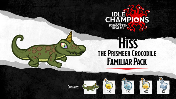 Idle Champions - Hiss the Prismeer Crocodile Familiar Pack for steam Idle Champions - Hiss the Prismeer Crocodile Familiar Pack for steam