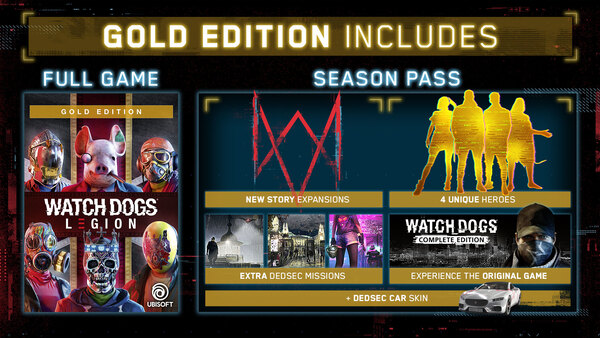 Buy Watch Dogs: Legion Gold Edition Steam PC Key 