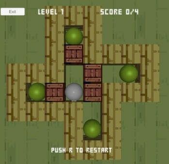 Sokoban game for Linux 1