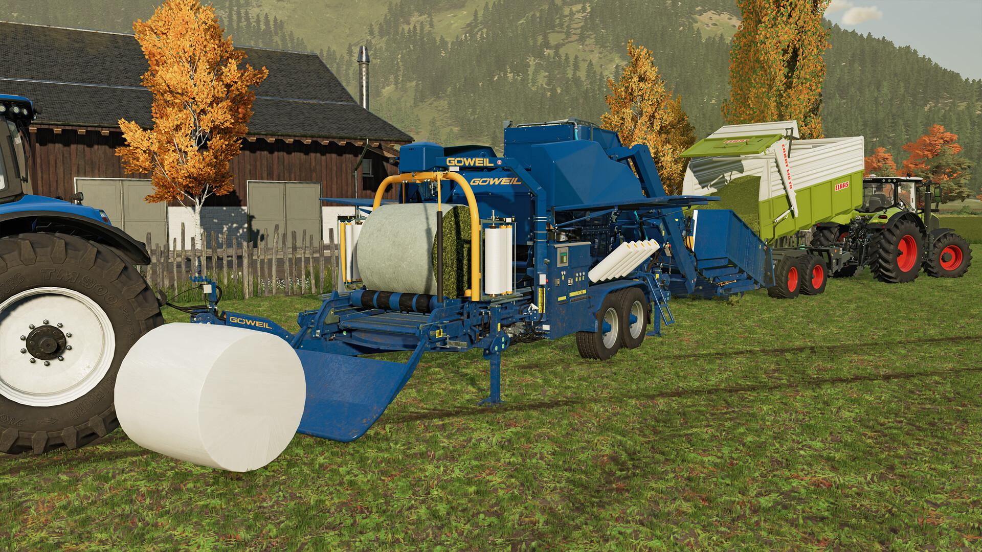 Jogo de simulador de agricultura com máquinas agrícolas caras