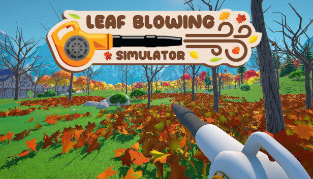 Capsule Grafik von "Leaf Blowing Simulator", das RoboStreamer für seinen Steam Broadcasting genutzt hat.