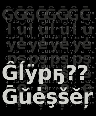 Glyph Guesser