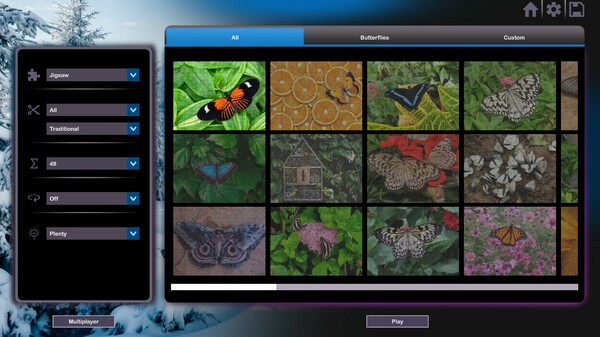 Let's Play Jigsaw Puzzles: Butterflies & Moths