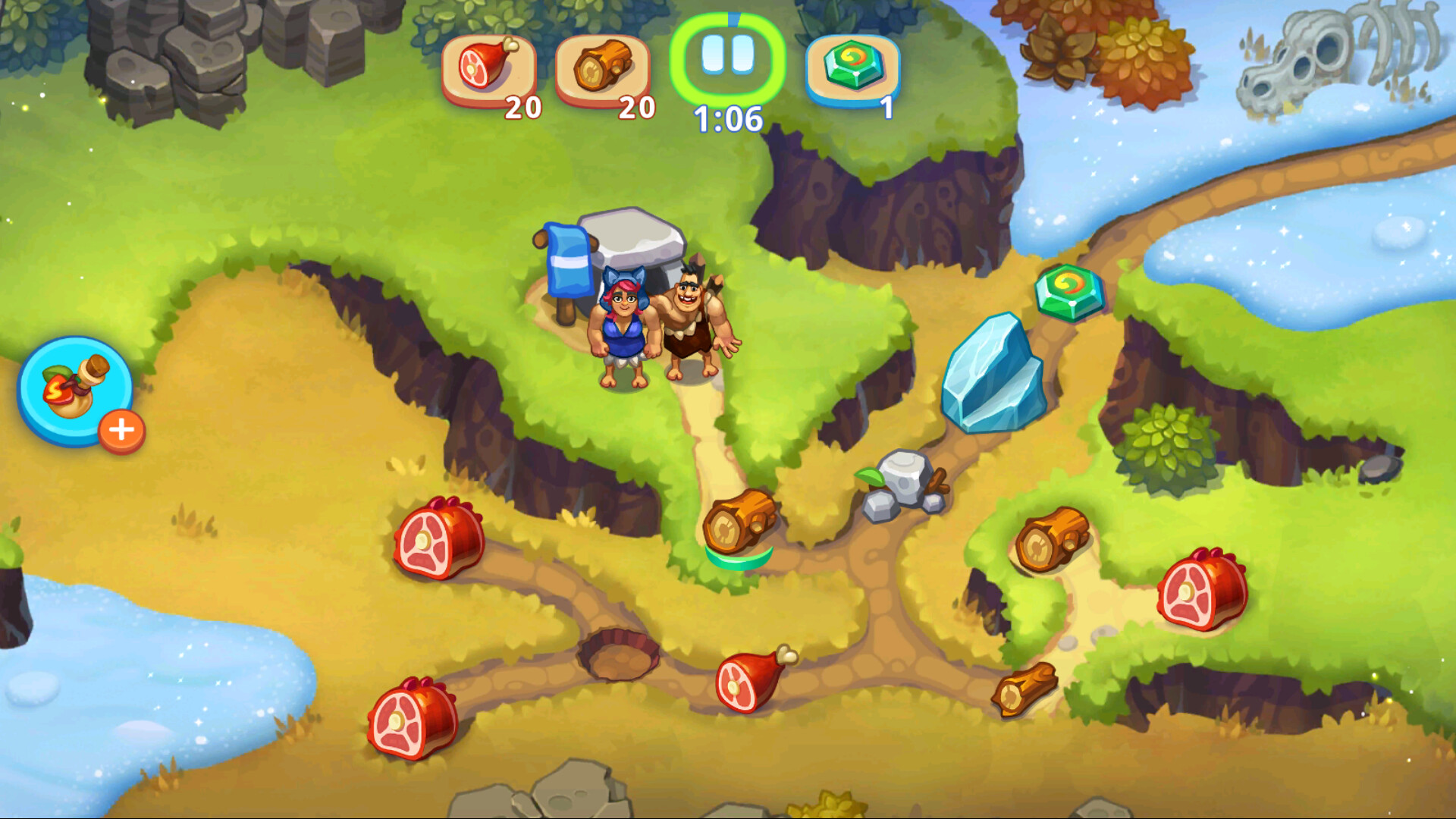 Tribe Dash - Stone Age Time Management & Strategy screenshot 1