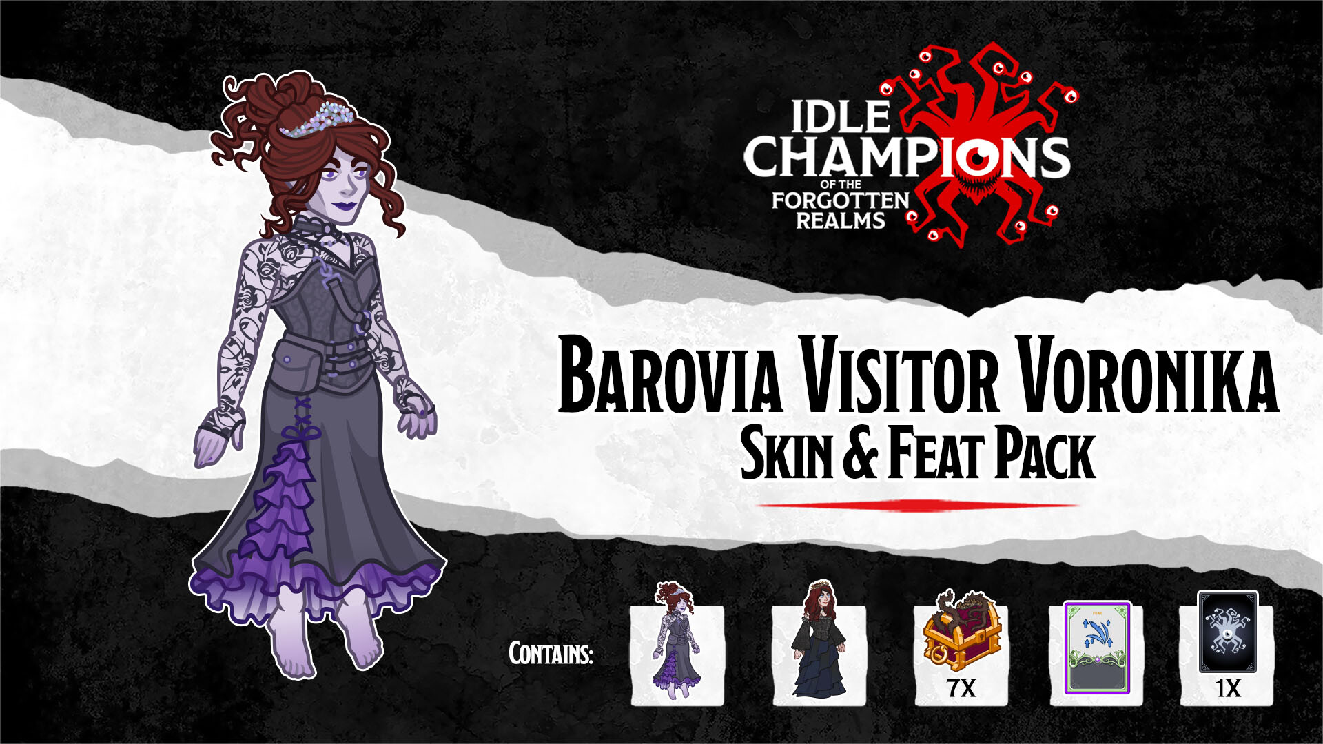 Idle Champions - Barovia Visitor Voronika Skin & Feat Pack Featured Screenshot #1