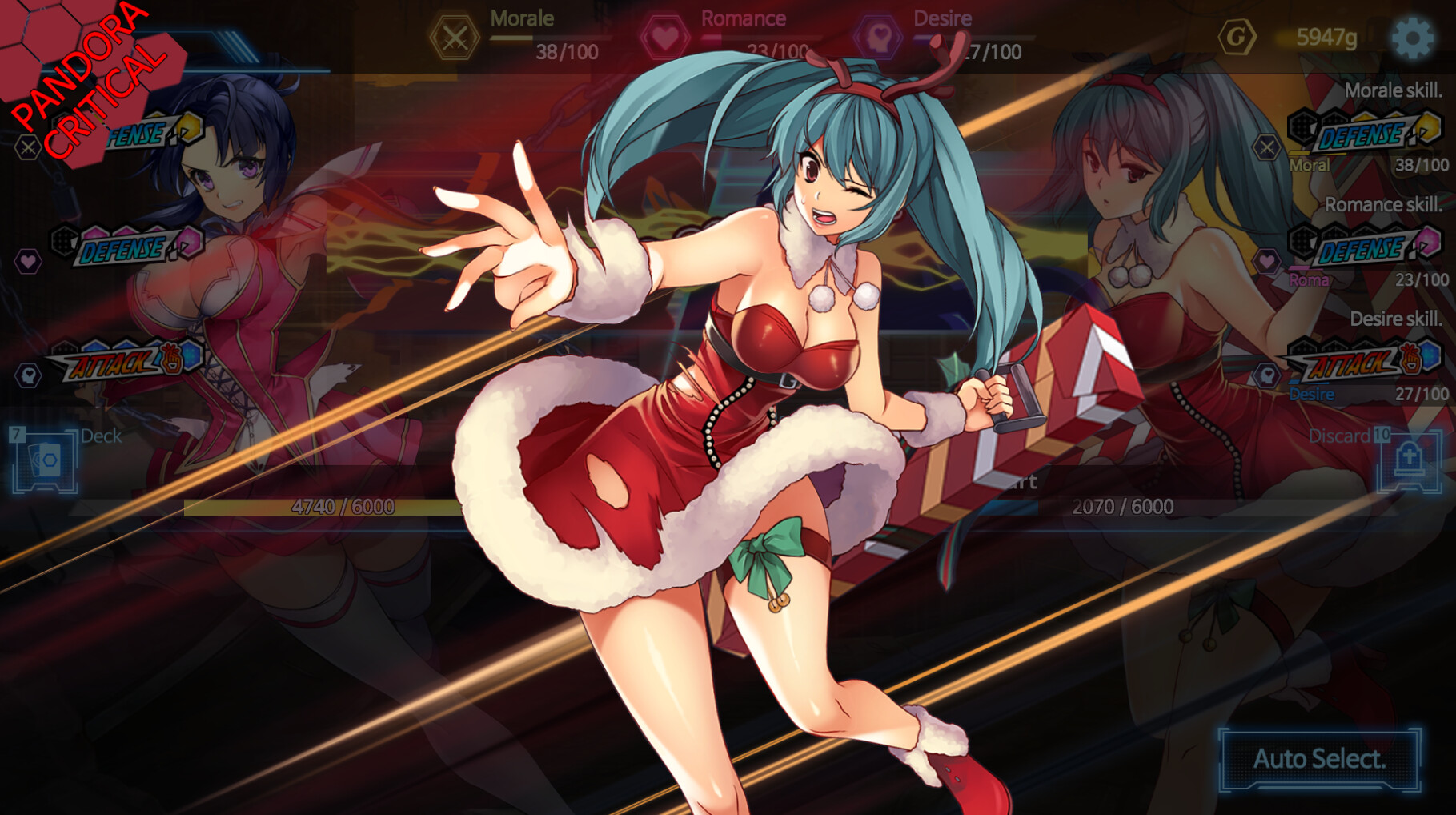 Battle Heroine Crisis COSTUME: Cassie Christmas PC gameplay screenshot 2 of 4