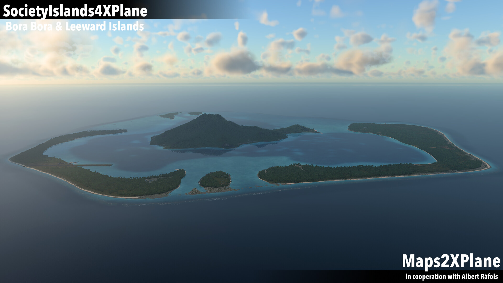 X-Plane 12 Add-on: Aerosoft - Society Islands XP - Bora Bora & Leeward Islands screenshot screenshot 1