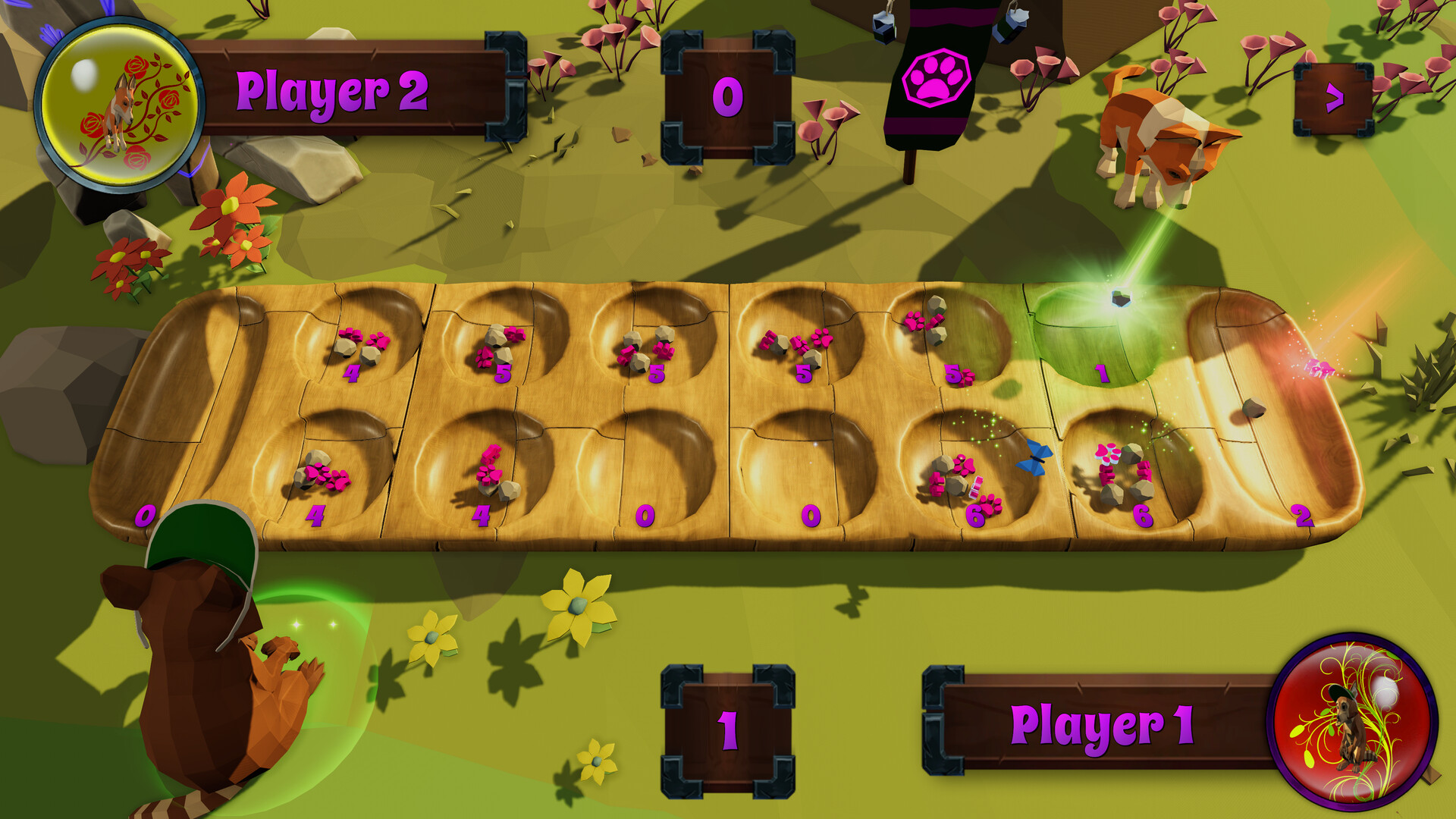 Roxy Raccoon's Mancala Madness screenshot 1