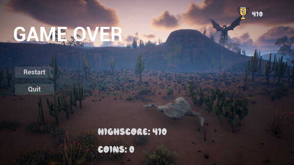 Скриншот из T-Rex Dinosaur Game