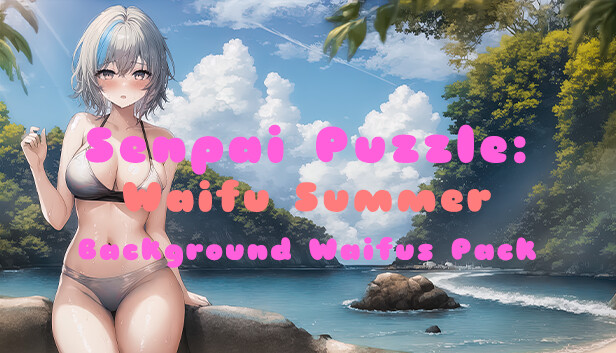 Senpai Puzzle Waifu Summer Background Waifus Pack On Steam 