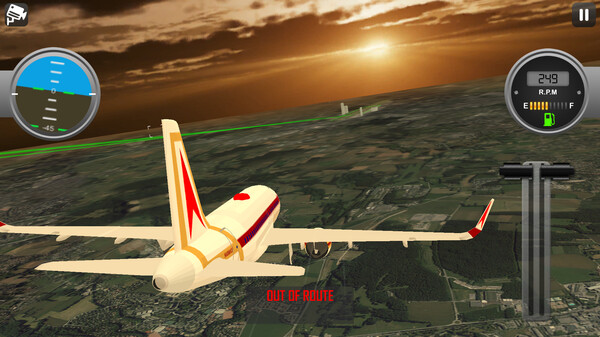 Скриншот из School Flight Simulator