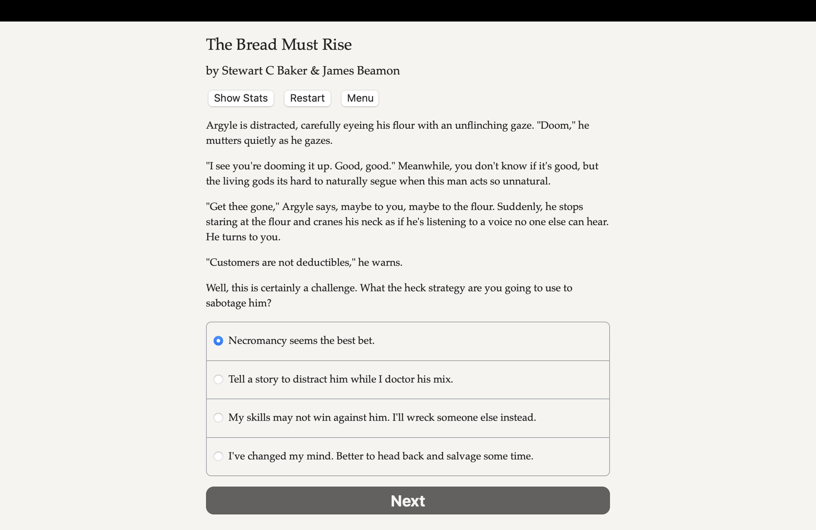 The Bread Must Rise Demo #3