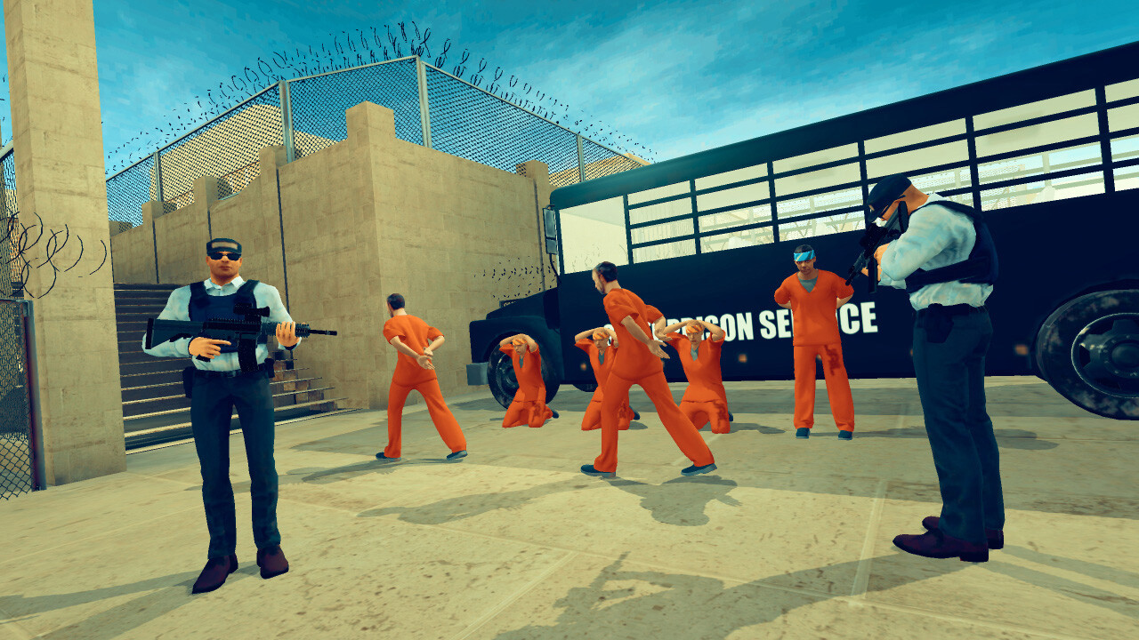 Prison Life Simulator Jail - Gangster Escape Games Scary Architect Battle