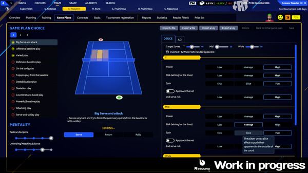 Скриншот из Tennis Manager 2023
