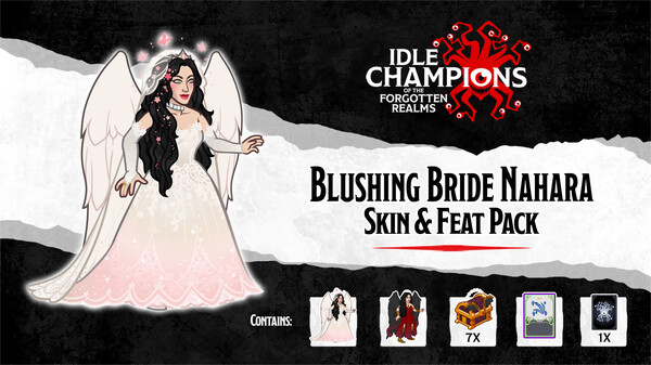 Idle Champions - Blushing Bride Nahara Skin & Feat Pack