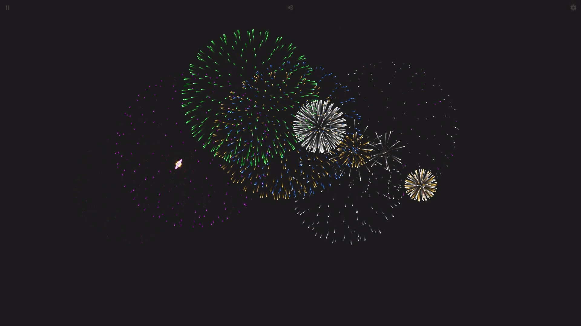 Simulador de Fogos de Artifício (FIREWORKS SIMULATOR) - Mostrando