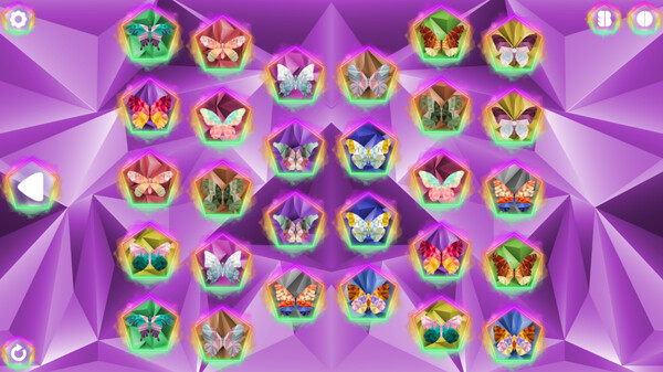Скриншот из Poly Memory: Butterflies
