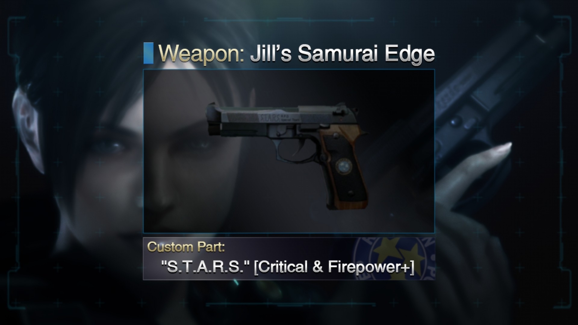 Resident Evil: Revelations Jill's Samurai Edge + Custom Part: Featured Screenshot #1