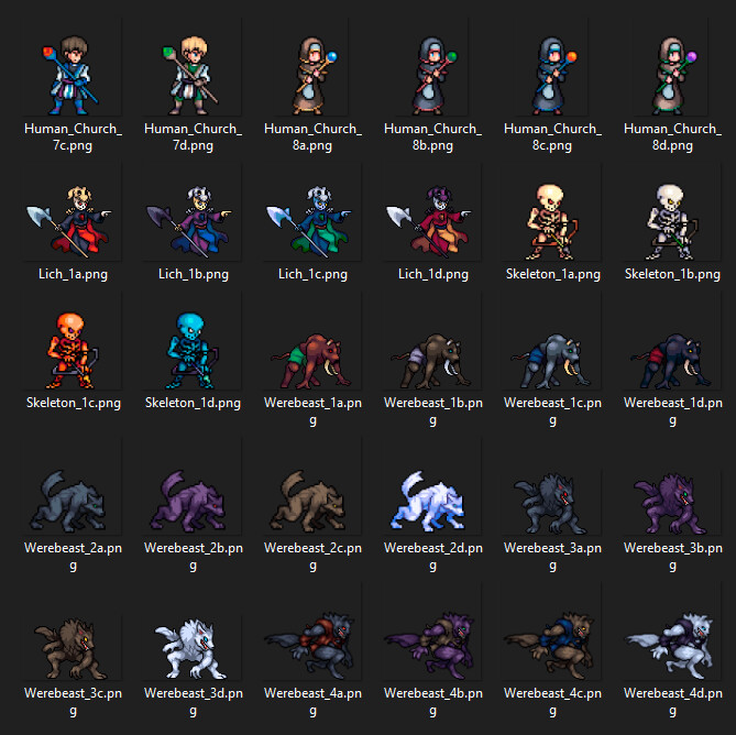 RPG Maker MZ - MT Tiny Tales Battlers - Faith and Evil #2