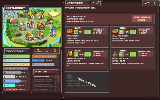 Feudal Fantasy Incremental game for Linux 1