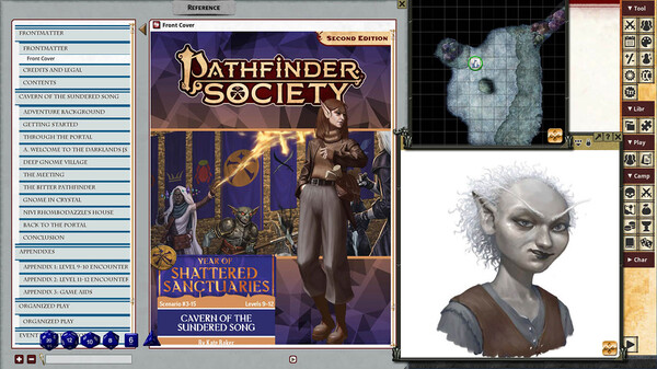 Fantasy Grounds - Pathfinder 2 RPG - Pathfinder Society Scenario #3-15: Cavern of the Sundered Song