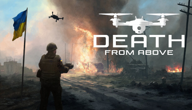 Imagen de la cápsula de "Death From Above" que utilizó RoboStreamer para las transmisiones en Steam