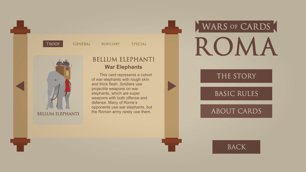 Скриншот из Wars of Cards:  ROMA