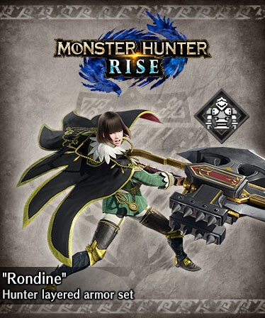 Monster Hunter Rise - "Rondine" Hunter layered armor set