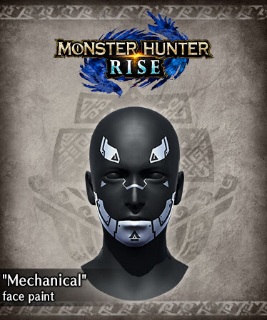 Monster Hunter Rise - "Mechanical" face paint