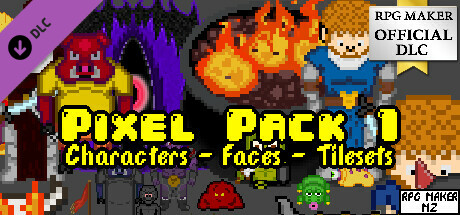 RPG Maker MZ - Pixel Pack 1 Characters - Faces - Tilesets