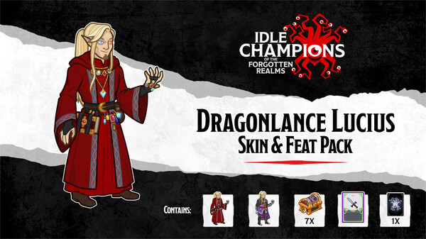 Idle Champions - Dragonlance Lucius Skin & Feat Pack for steam Idle Champions - Dragonlance Lucius Skin & Feat Pack for steam