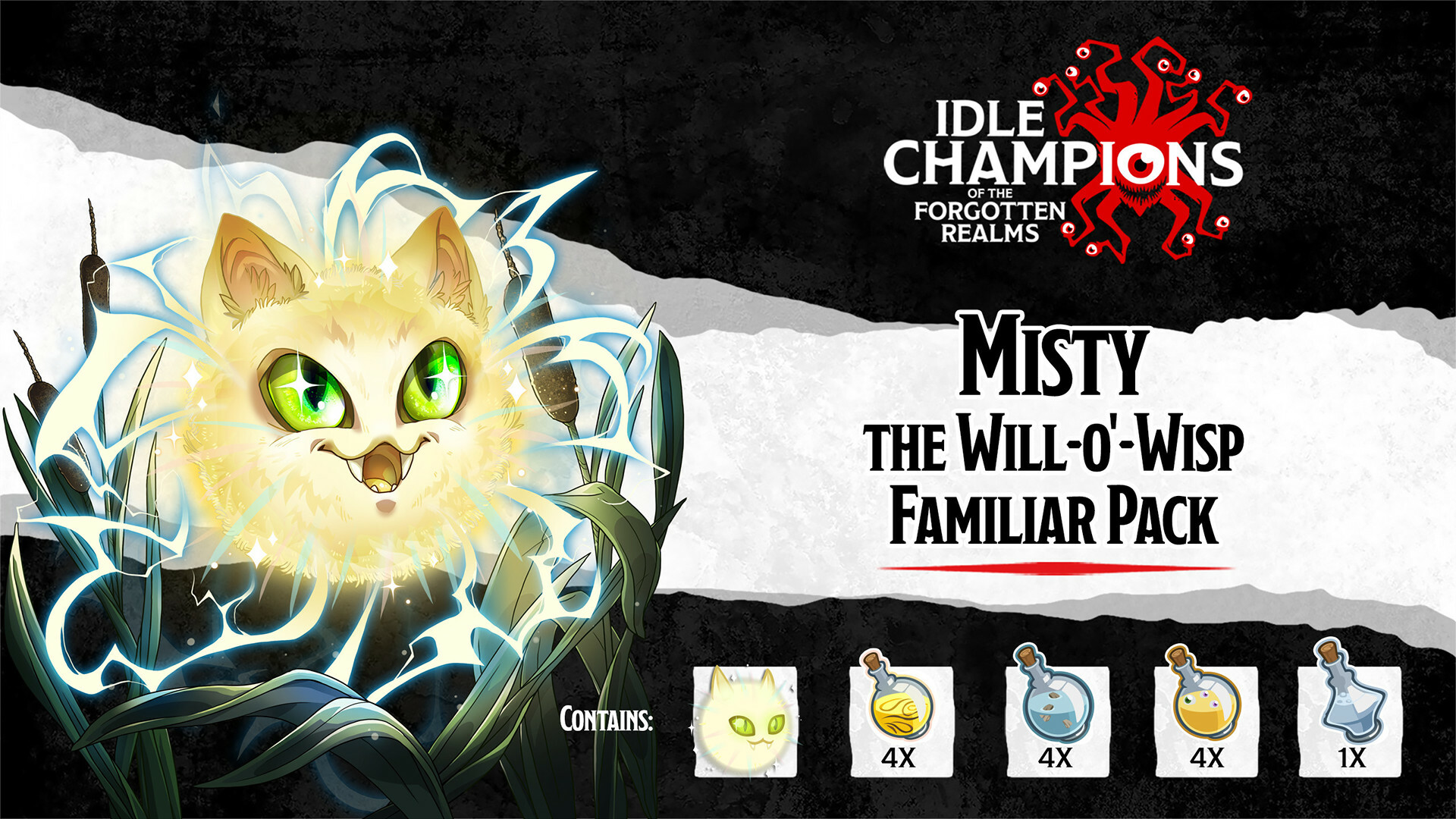 Idle Champions - Misty the Will-o'-Wisp Familiar Pack Featured Screenshot #1