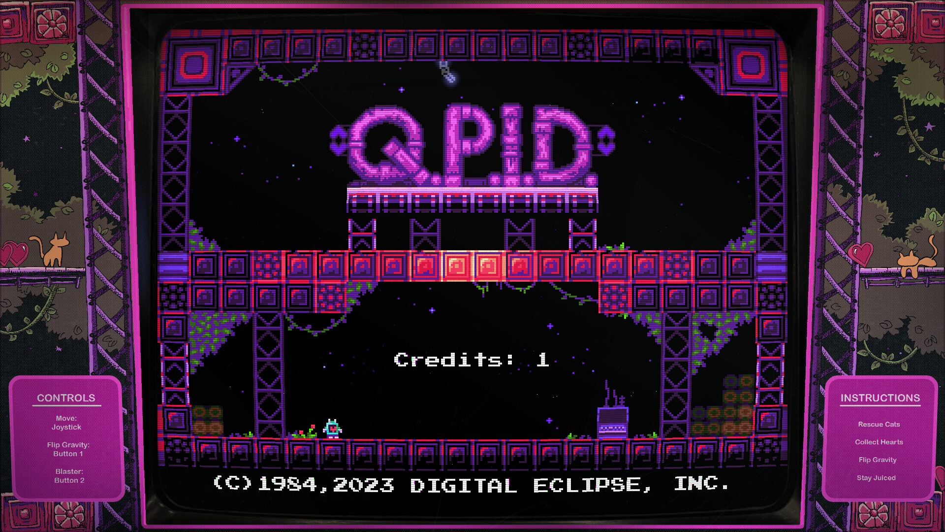 Digital Eclipse Arcade: Q.P.I.D. screenshot 1