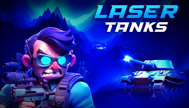 Imagen de la cápsula de "Laser Tanks" que utilizó RoboStreamer para las transmisiones en Steam