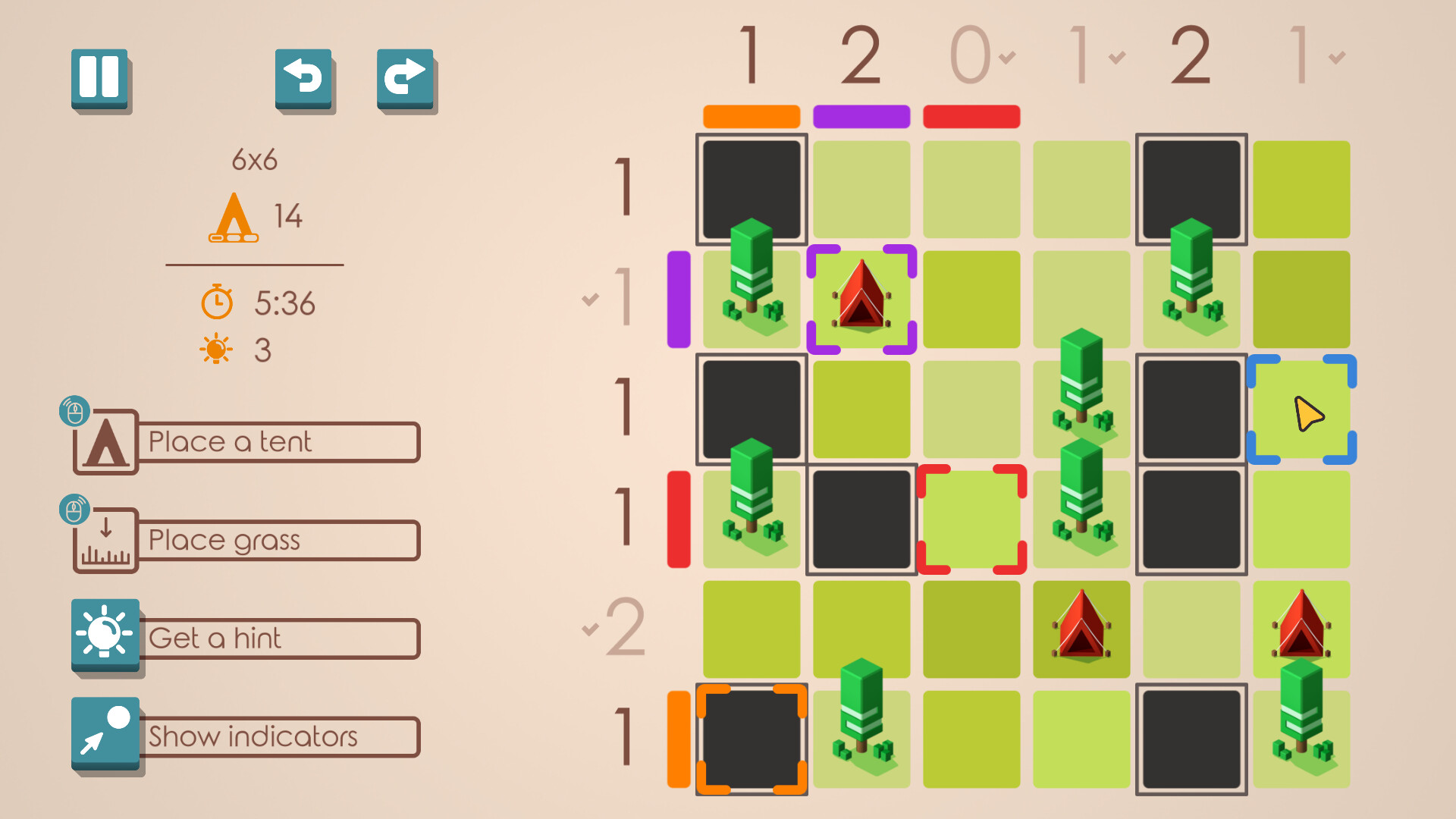 Tents and Trees on Steam