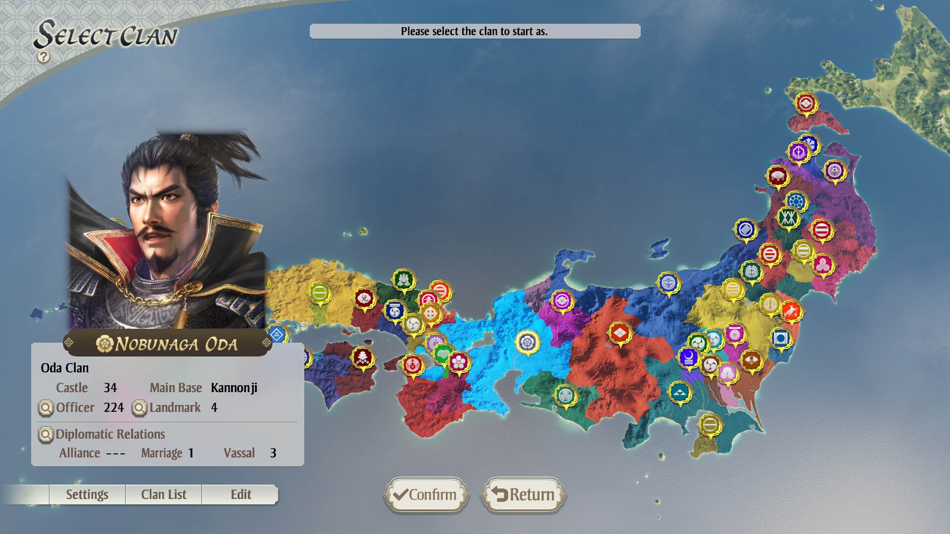 "NOBUNAGA'S AMBITION: Awakening" Scenario "Battle of Tetorigawa" Featured Screenshot #1