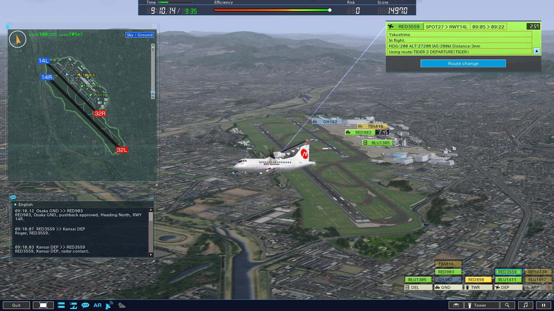 ATC4: Airport OSAKA [RJOO] #2