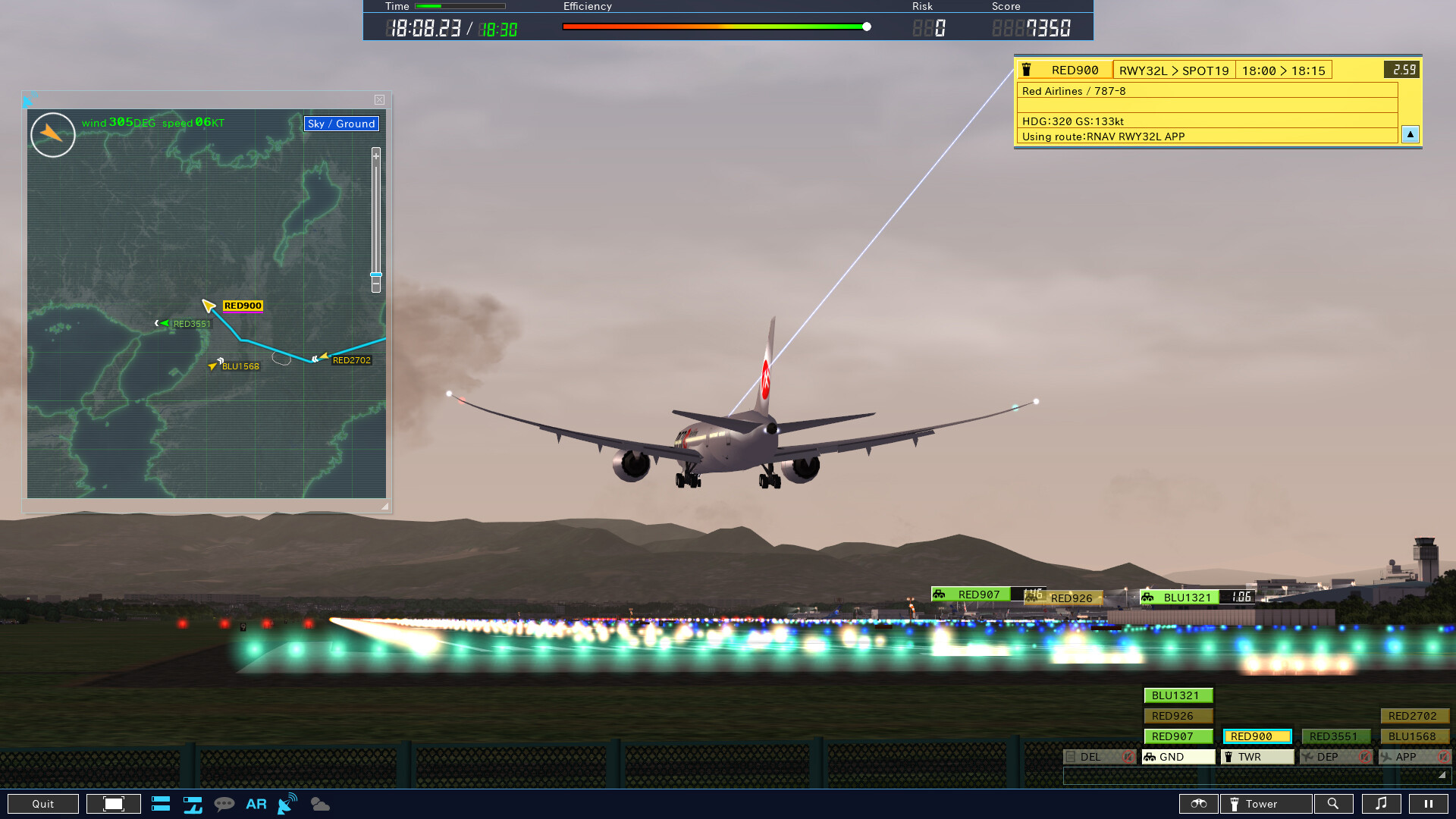 ATC4: Airport OSAKA [RJOO] #8