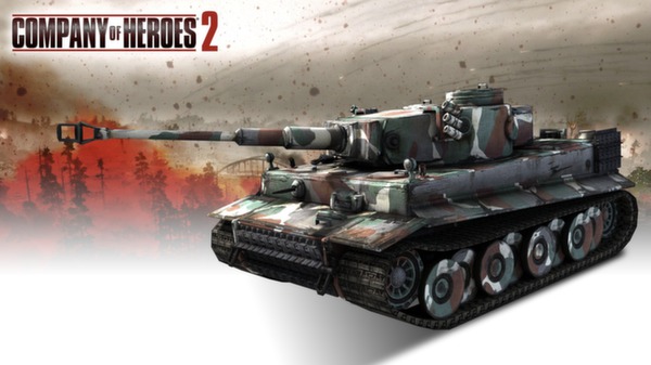 скриншот COH 2 - German Skin: (H) Four Color Disruptive Pattern 0