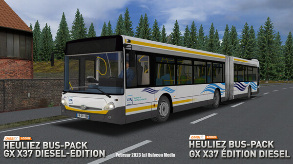 OMSI 2 Add-on Heuliez Bus Pack GX x37 Diesel Edition for steam OMSI 2 Add-on Heuliez Bus Pack GX x37 Diesel Edition for steam
