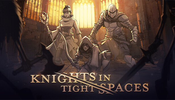 Imagen de la cápsula de "Knights in Tight Spaces" que utilizó RoboStreamer para las transmisiones en Steam