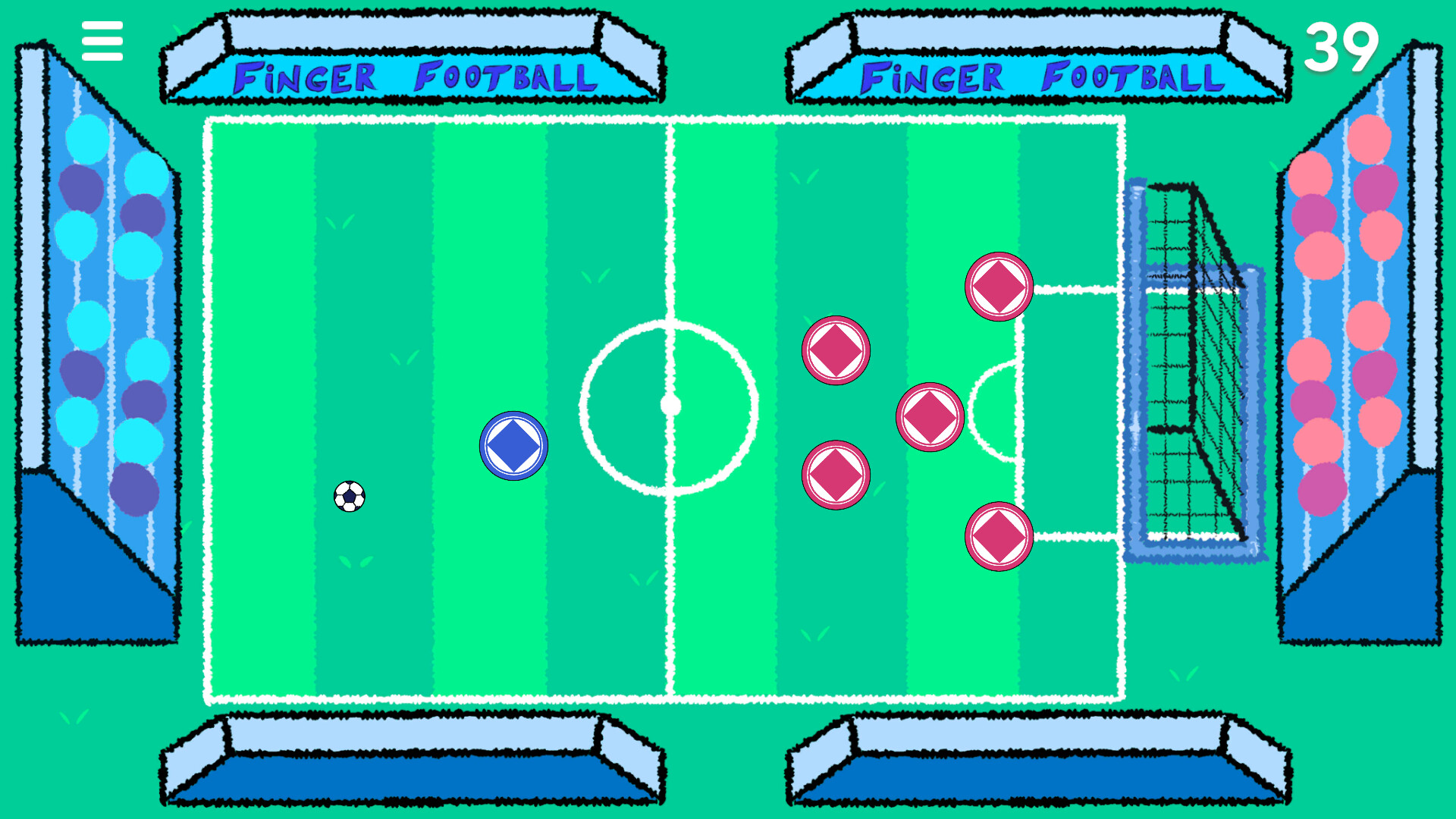 Finger Football: Goal in One screenshot 1