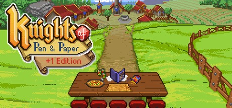 Steam header art for Knights of Pen and Paper +1