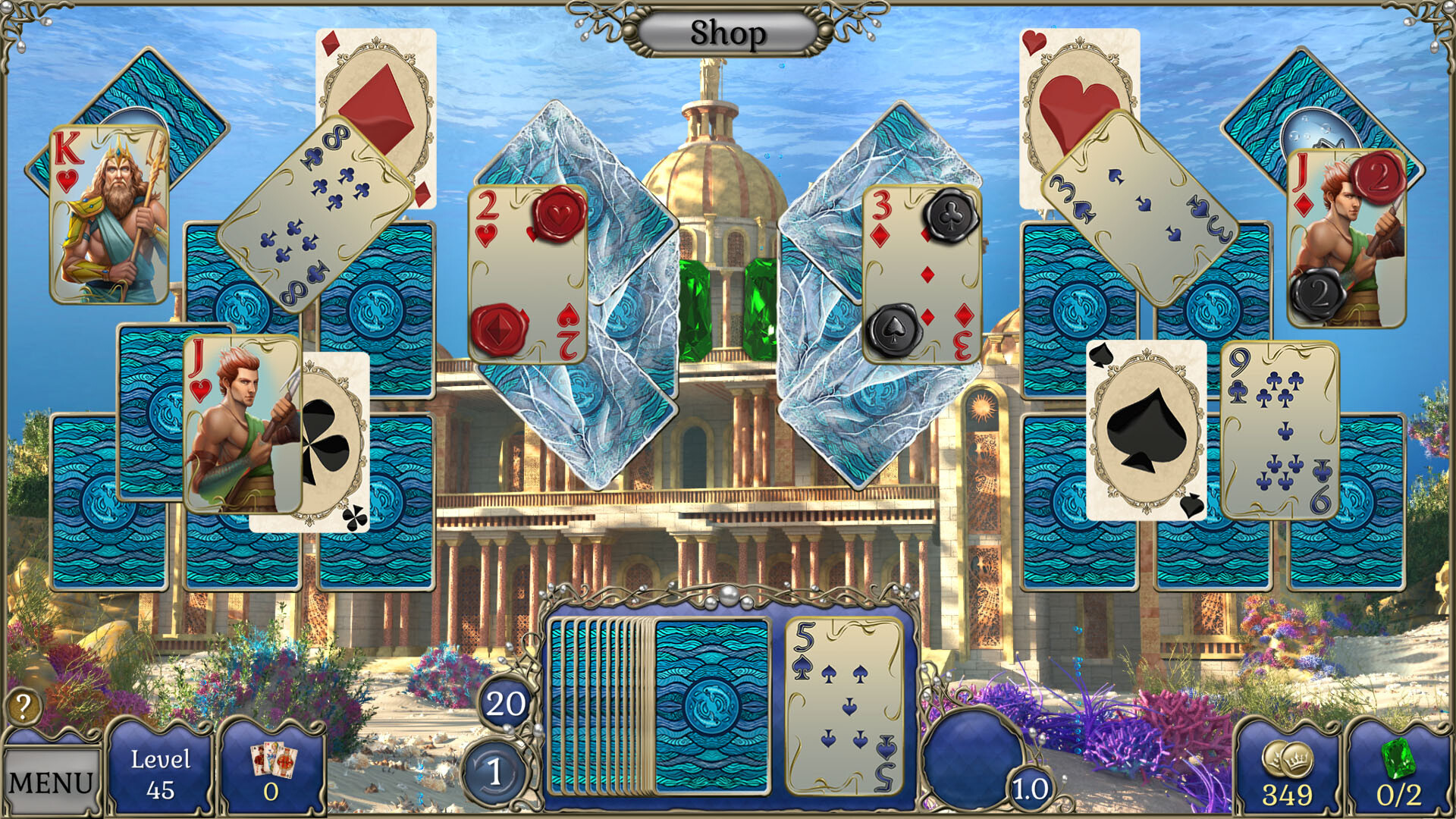 Jewel Match Atlantis Solitaire 4 - Collector's Edition screenshot 1