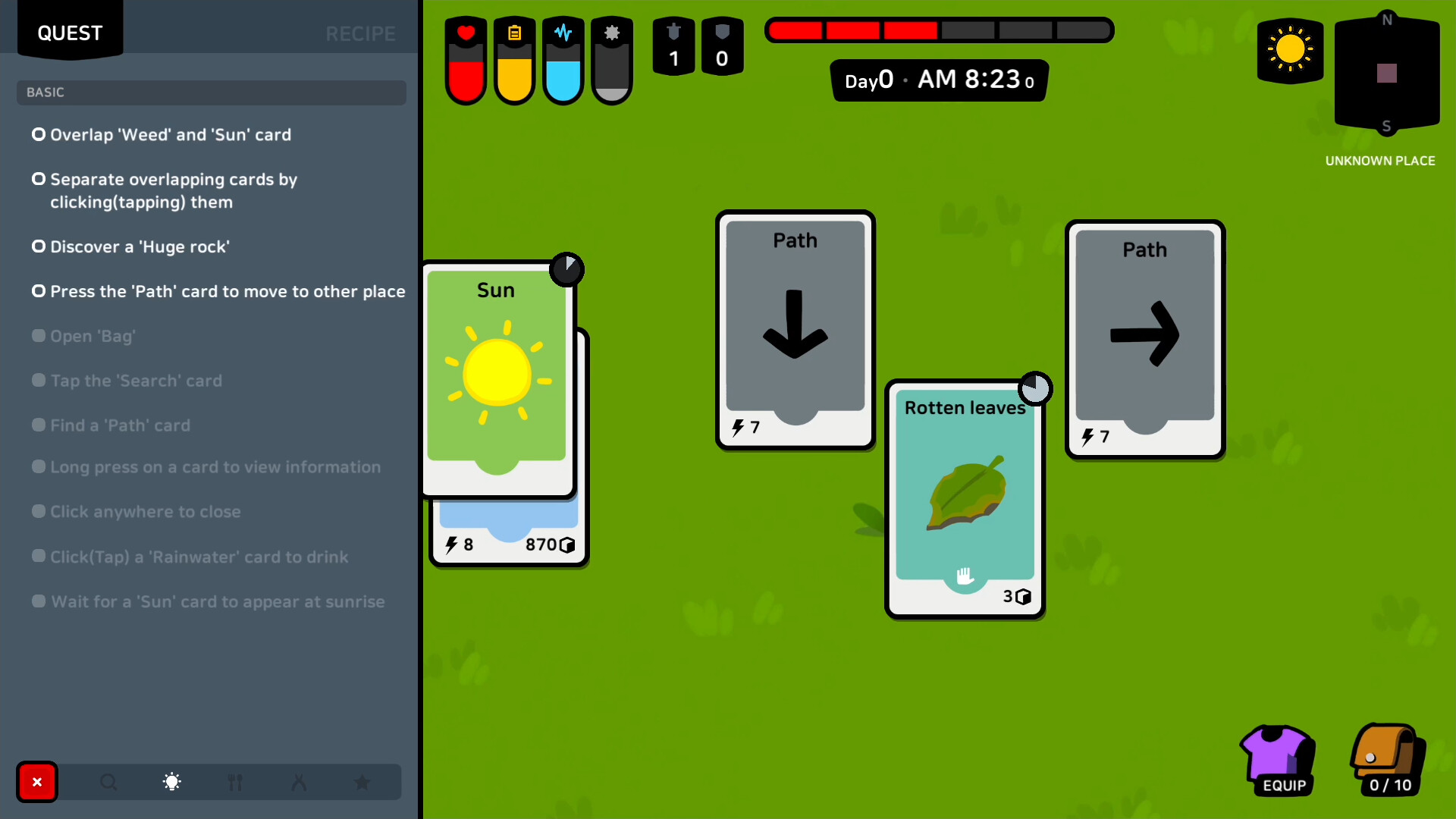 Stack Island - Survival card game screenshot 1