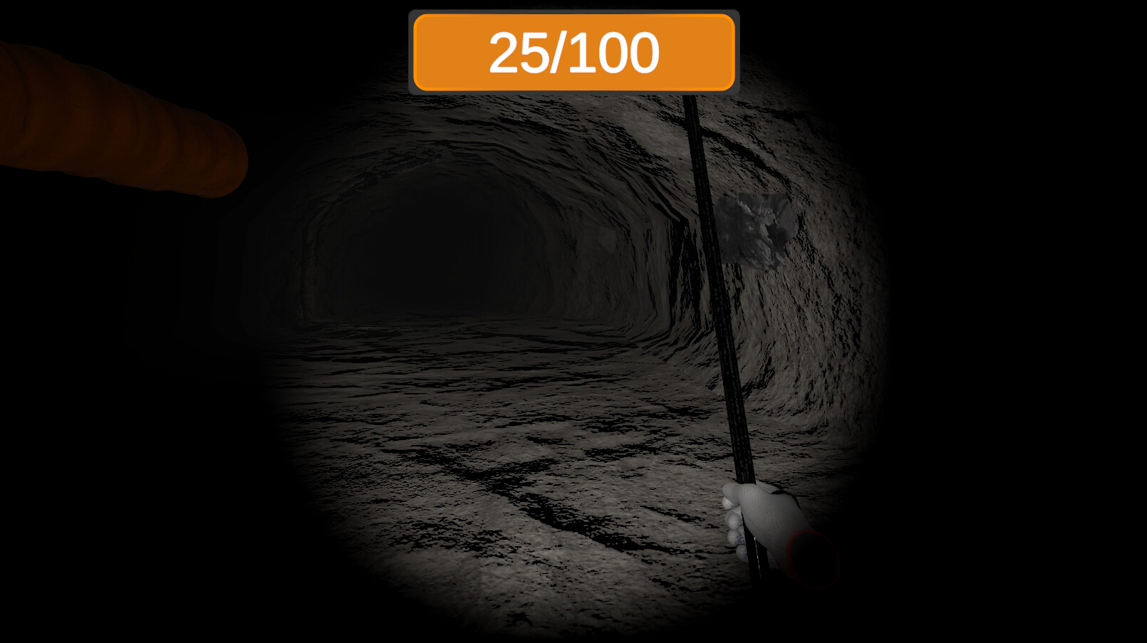 Underground roof fall hazard assessment VR Training screenshot 1